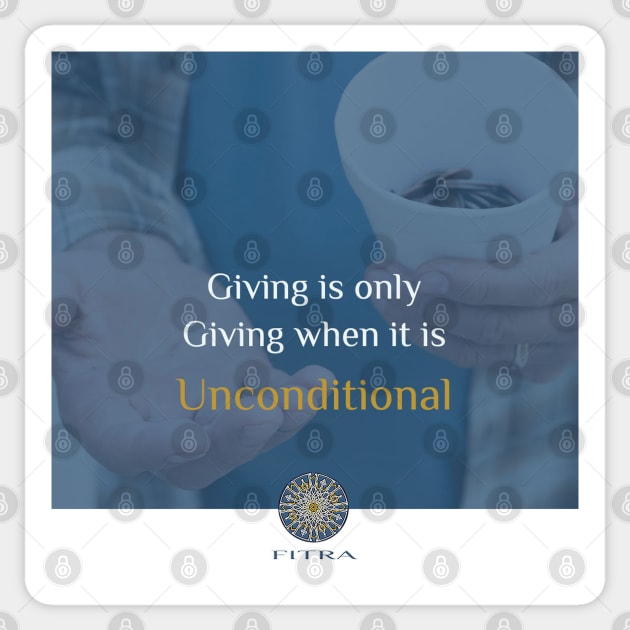 FITRA -  Give Unconditionally Sticker by Fitra Design